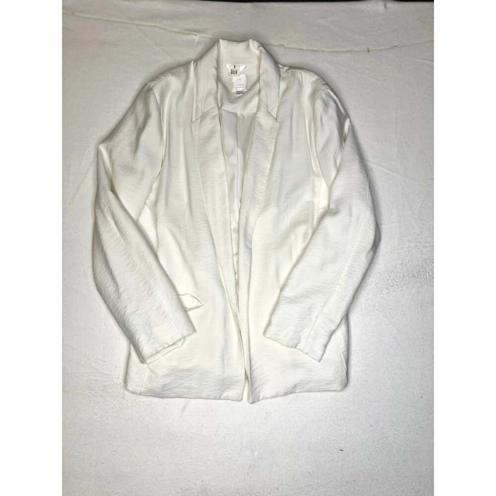 LC Lauren Conrad Size Large Soft Jacket Blazer Open in Marshmallow White